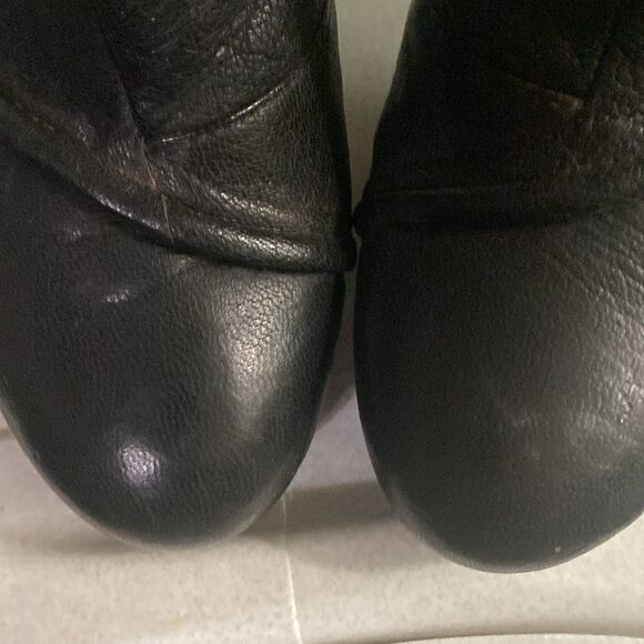 Vintage Rare Frye Victorian Goth Matilda Faux Button Black Leather Heeled Boots - Picture 5 of 14